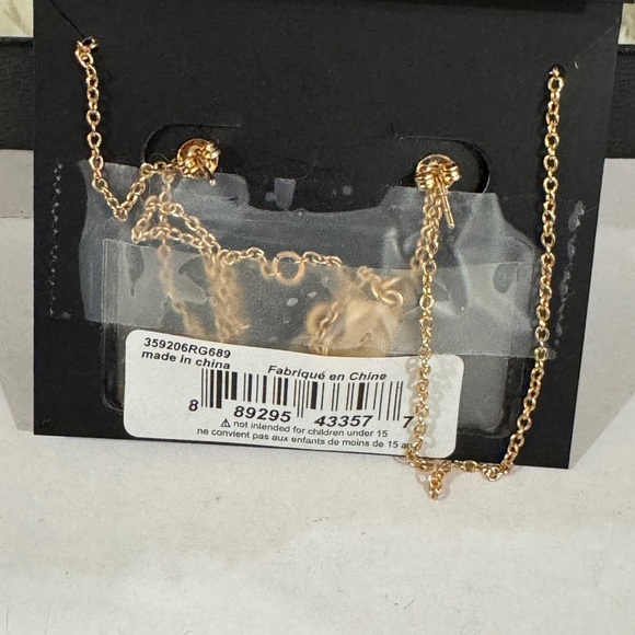 Coach Rose Gold Jewelry Set – Necklace & Earrings. BRAND NEW - Picture 4 of 5